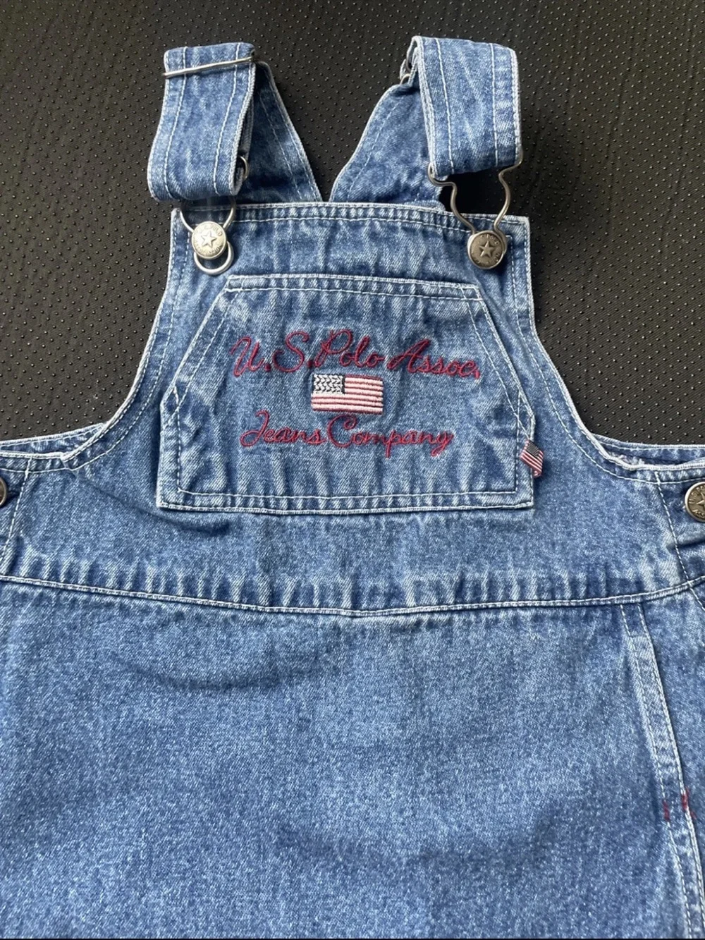 Vintage U.S. Polo Assn. Light Blue Denim Overall Skirt